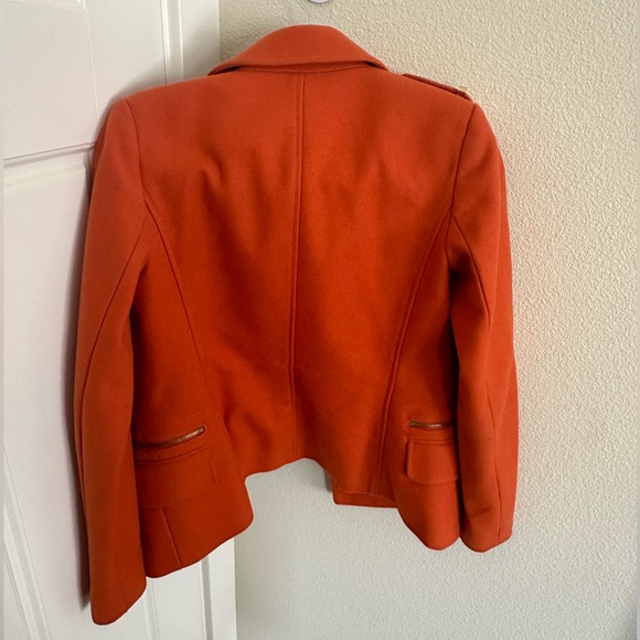 Michael Kors Orange Double Breasted Wool Coat - Picture 5 of 6